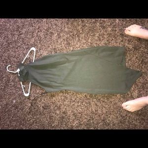 Short green dress